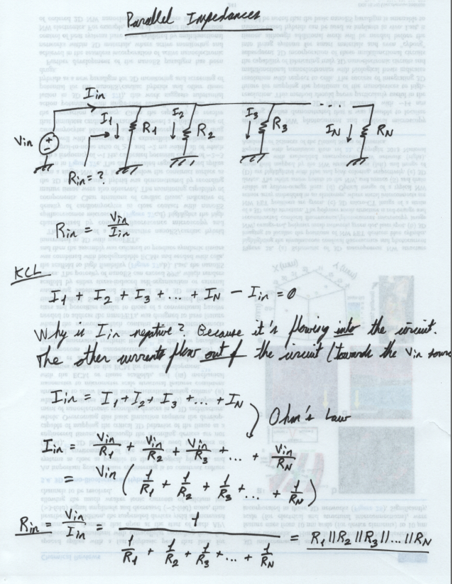 (Derivation of parallel impedance formula.)