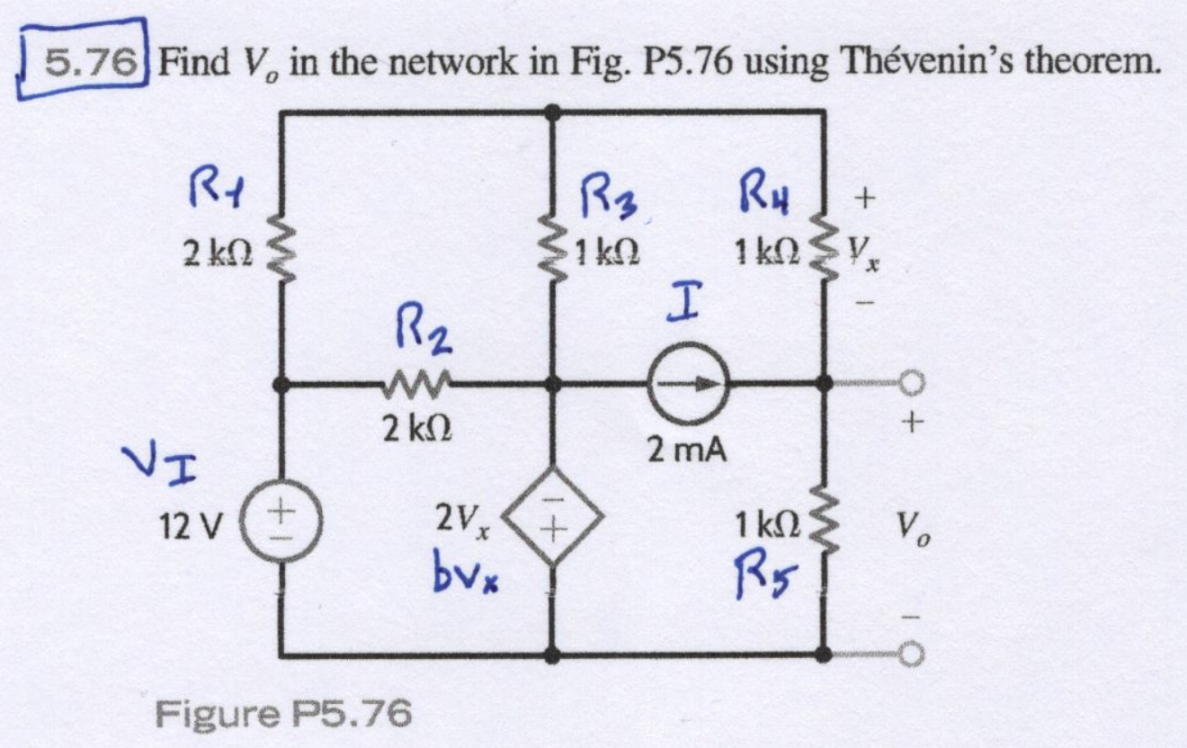 Circuit describing the problem.